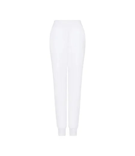Womens/ladies Cotton Blend Trousers White Armani Exchange