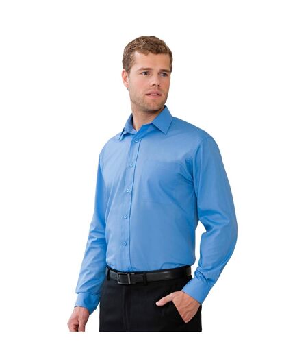 Collection Chemise À Manches Longues Pour Hommes Bleu Clair Russell