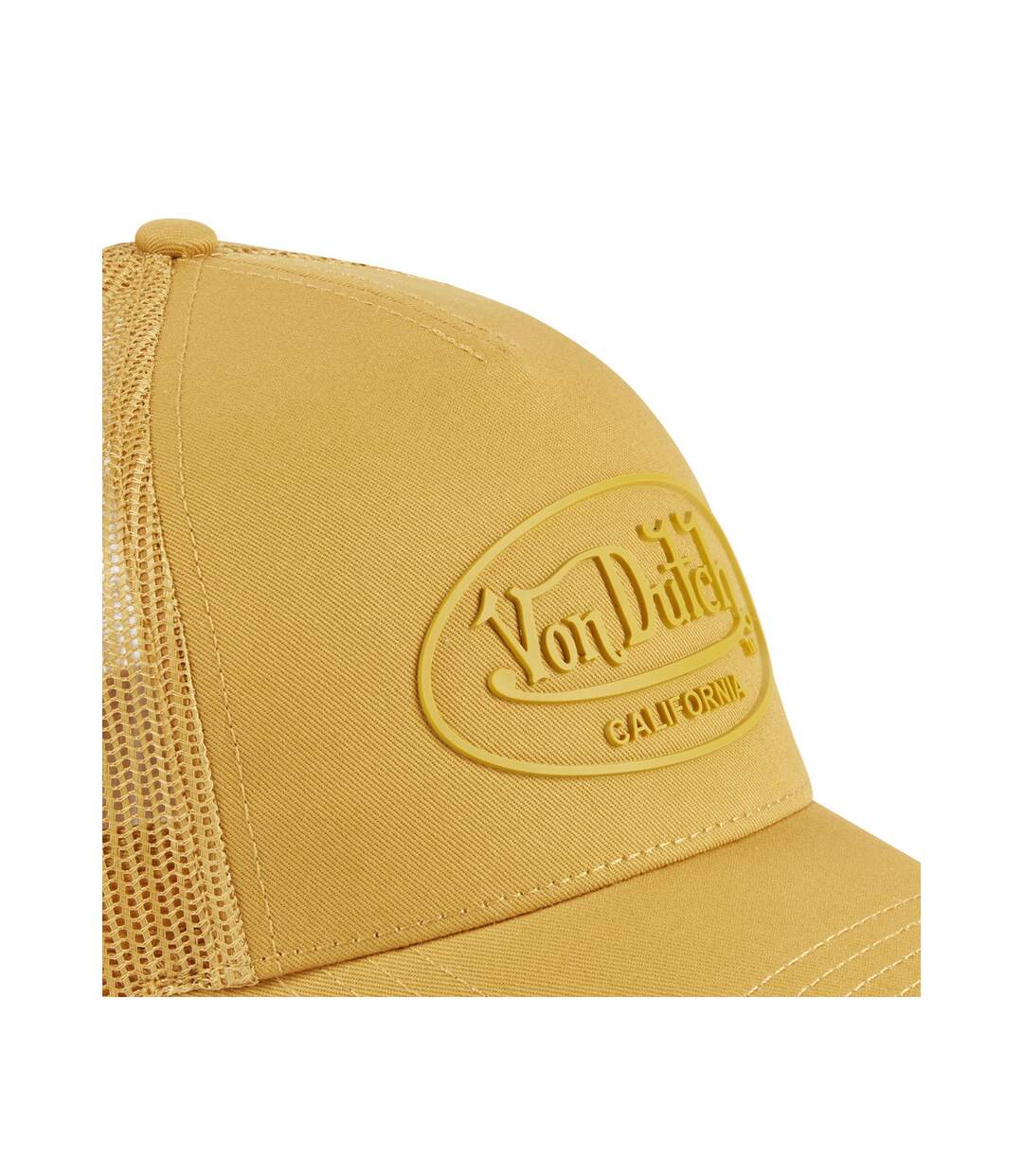 Casquette baseball avec filet en sergé de coton et patch Rubber Logo Vondutch-3