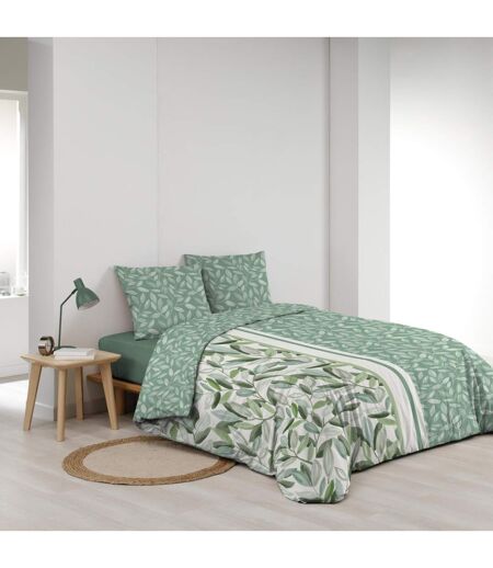 Parure de Lit 3 Pièces Eleonore 240x220cm Vert