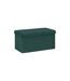 Pouf Pliable en Velours Tess 76cm Vert Cèdre-1