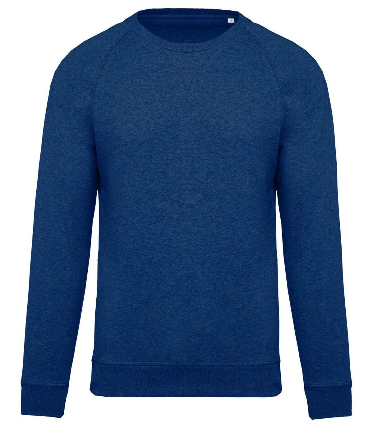 Sweat shirt coton bio - Homme - K480 - bleu océan chiné