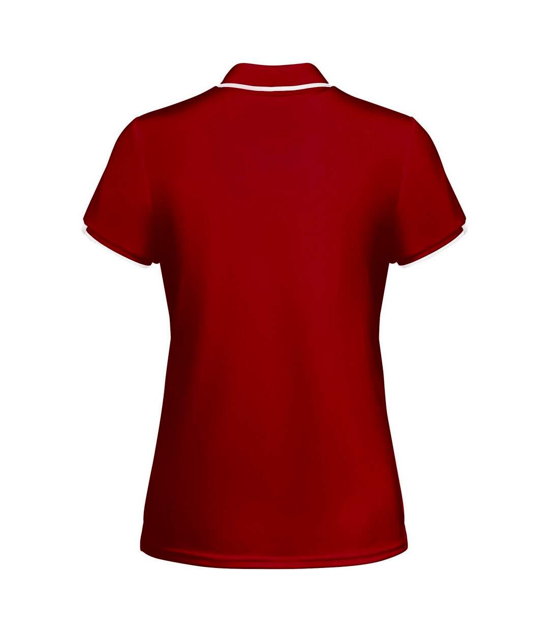 Polo tamil femme rouge / blanc Roly