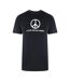T-shirt Motif/style Symbole De La Paix Homme Noir Love Moschino-1