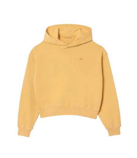 Sweat À Capuche Femme Orange Chiné Lacoste
