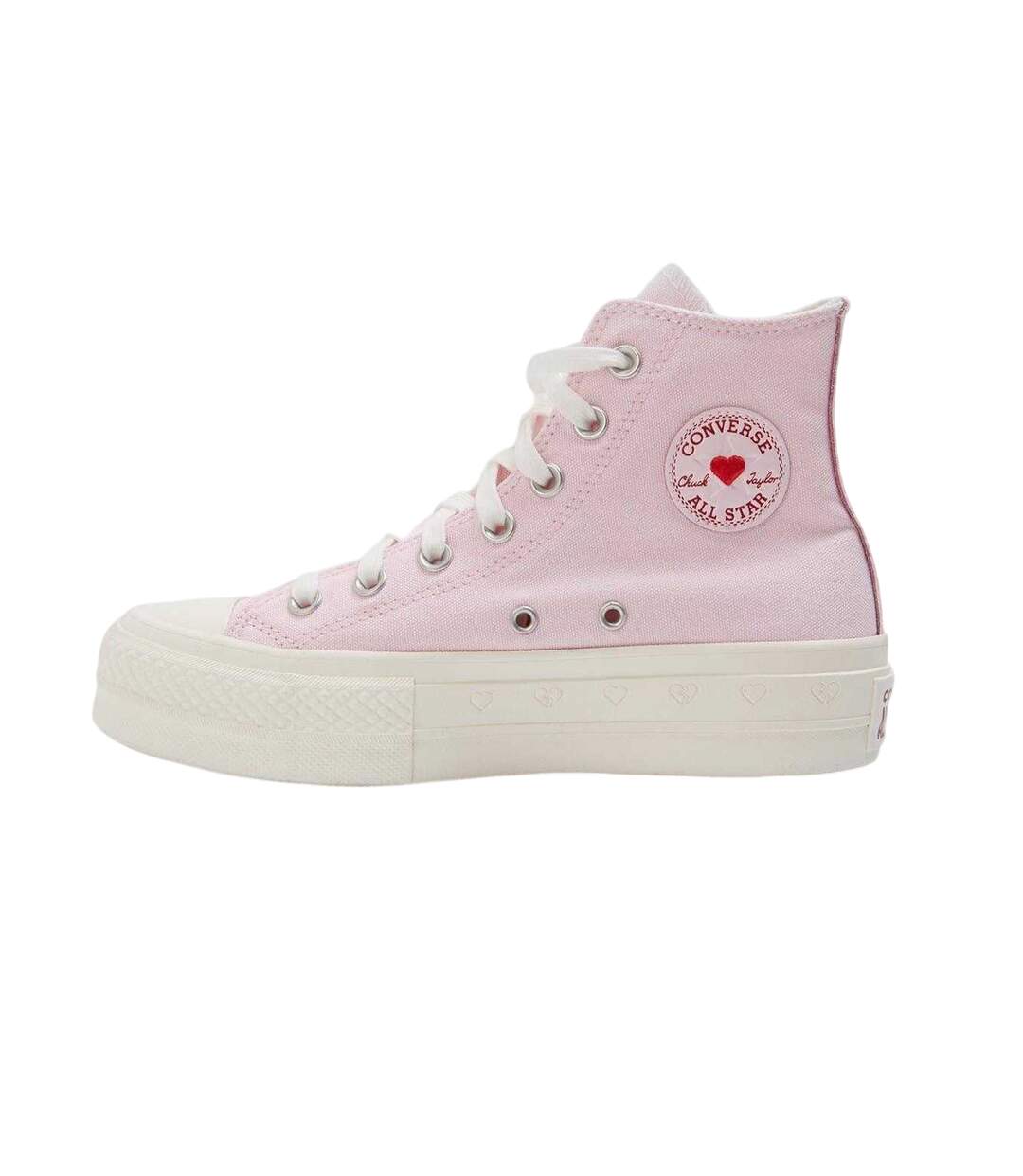 Baskets Montantes All Star Femme Rouge Rose Converse-2