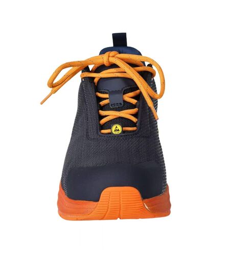 Chaussures De Sécurité Personnalisées Pour Femmes/femmes Bleu Marine Foncé Orange Vif Mascot