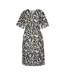 Caftan Motif/style Floral Abstrait Avorno Femme Noir Blanc Regatta-3