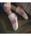 1 Pair Ladies Sherpa Lined Slipper Socks - Warm Fluffy Cosy Indoor Comfort-5