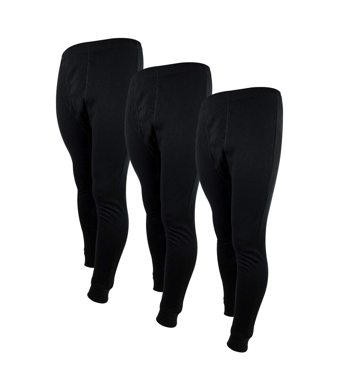 3 Pack Mens Thermal Long Johns | Winter Base Layer Underwear Bottoms-1