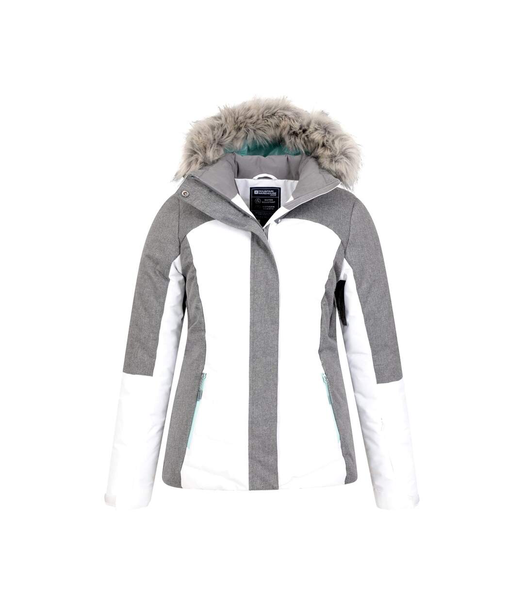 Blouson de ski pyrenees femme blanc Mountain Warehouse