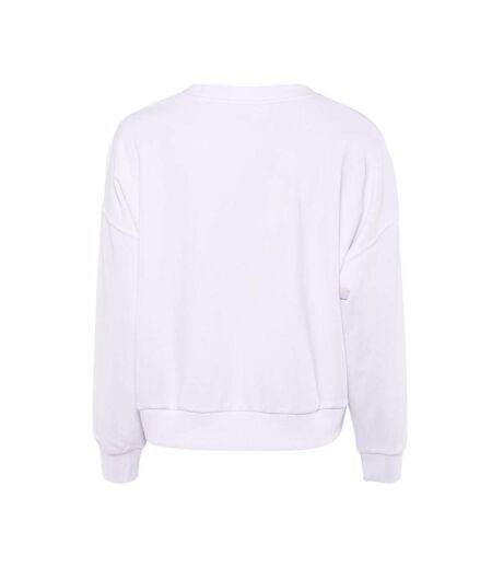 Sweat Blanc/Rose Femme Guess Icon - L