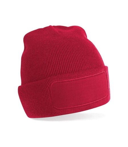 Bonnet Unisexe Adulte Original Patch Rouge Classique Beechfield