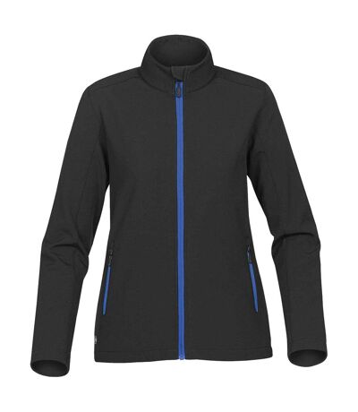 Stormtech Womens/Ladies Orbiter Softshell Jacket (Black/ Azure Blue) - UTBC4124