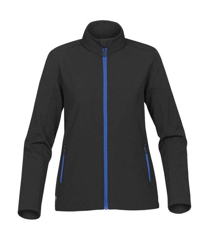 Stormtech Womens/Ladies Orbiter Softshell Jacket (Black/ Azure Blue) - UTBC4124