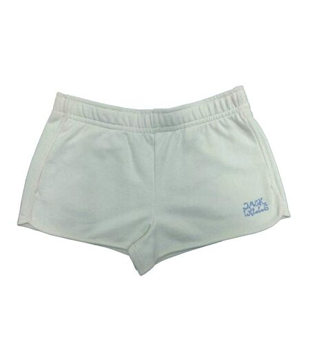 Womens/ladies Curved Sweat Shorts Vintage White Jack Wills