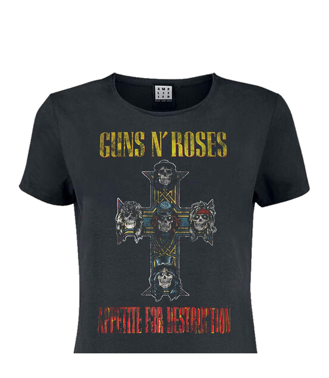 Robe t-shirt appetite for destruction femme charbon Amplified-2