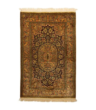 Authentique tapis d'Orient fait main en rayonne CACHEMIR A