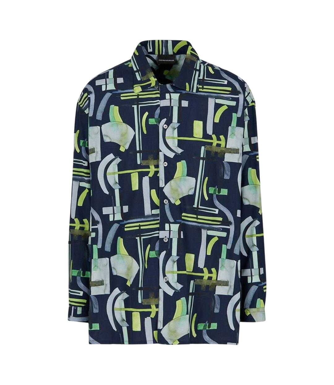 Chemise Manches Longues Motif/style Abstrait Homme Bleu Marine Emporio Armani EA7-2