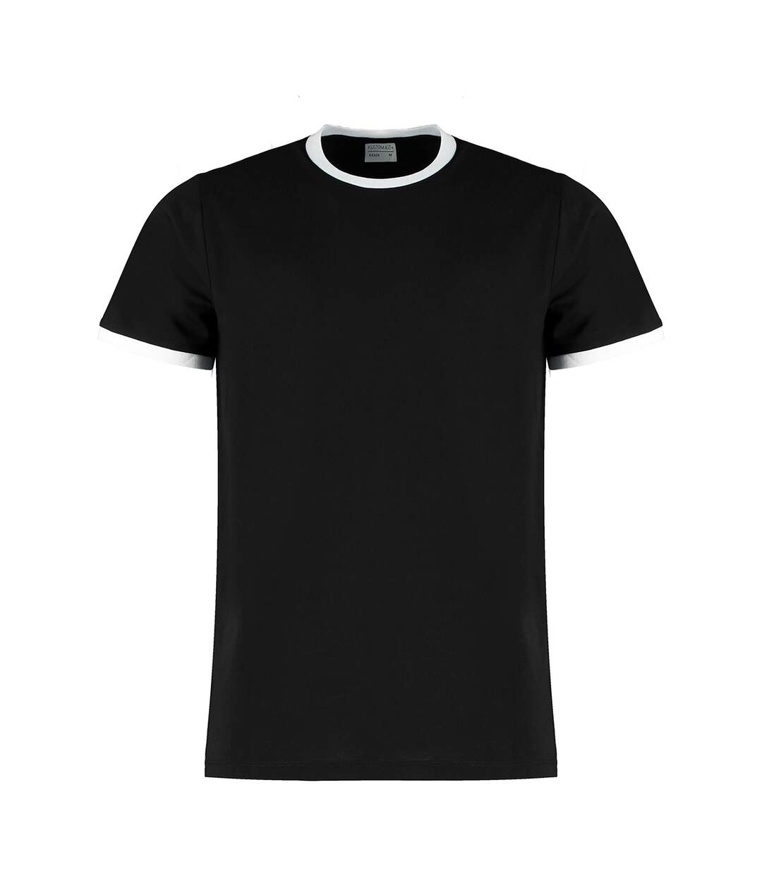 Kustom Kit T-shirt Ringer pour hommes (Noir / blanc) - UTBC4781