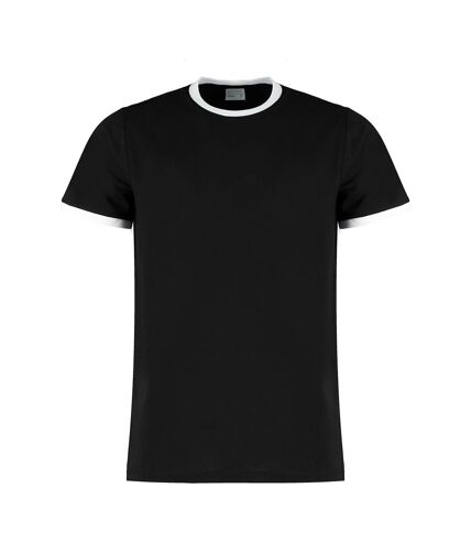 Kustom Kit Mens Ringer T-Shirt (Black/White) - UTBC4781