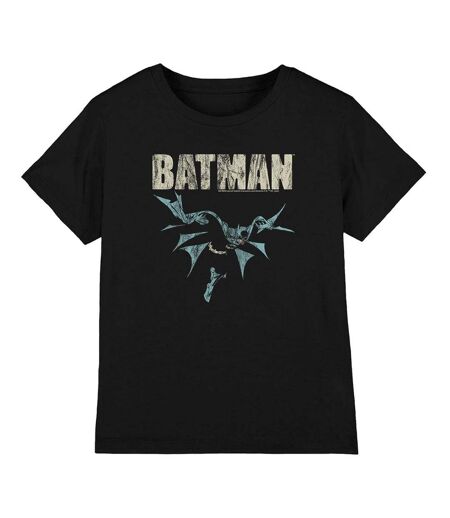 T-Shirt noir homme dc comics  batman glide