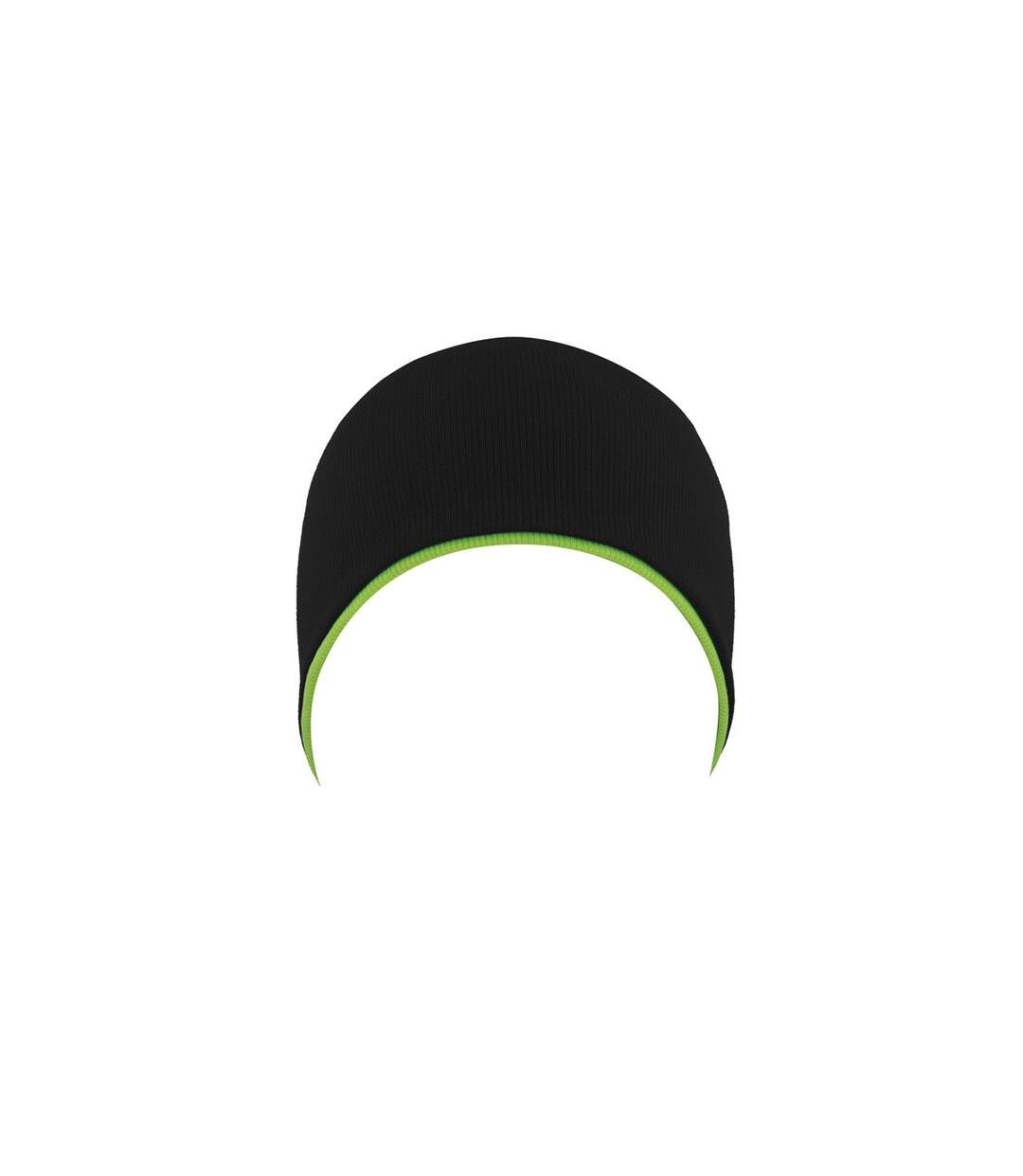 Atlantis Extreme Reversible Jersey Slouch Beanie (Black/Safety Green) - UTAB178-4
