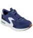 Womens/ladies skech-air court air wave suede trainers navy/white Skechers-1