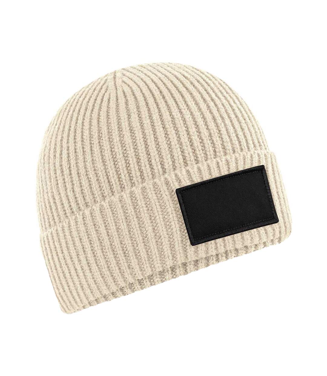 Bonnet Motif/style Écusson Fashion Blanc Cassé Noir Beechfield-1