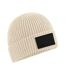 Bonnet Motif/style Écusson Fashion Blanc Cassé Noir Beechfield-1