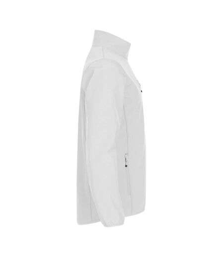 Mens Classic Soft Shell Jacket White Clique