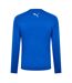 Mens Performance Plain Vent Athletic Shirt Blue Puma-2