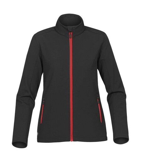 Stormtech Womens/Ladies Orbiter Softshell Jacket (Black/Bright Red) - UTBC4124