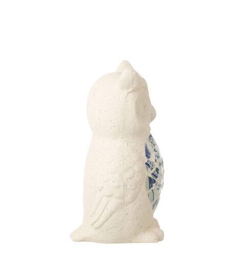 Statuette Hibou d'Extérieur Mosaïque 41cm Beige