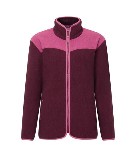 Womens/ladies Frankie Borg Full Zip Fleece Jacket Fig Violet Regatta