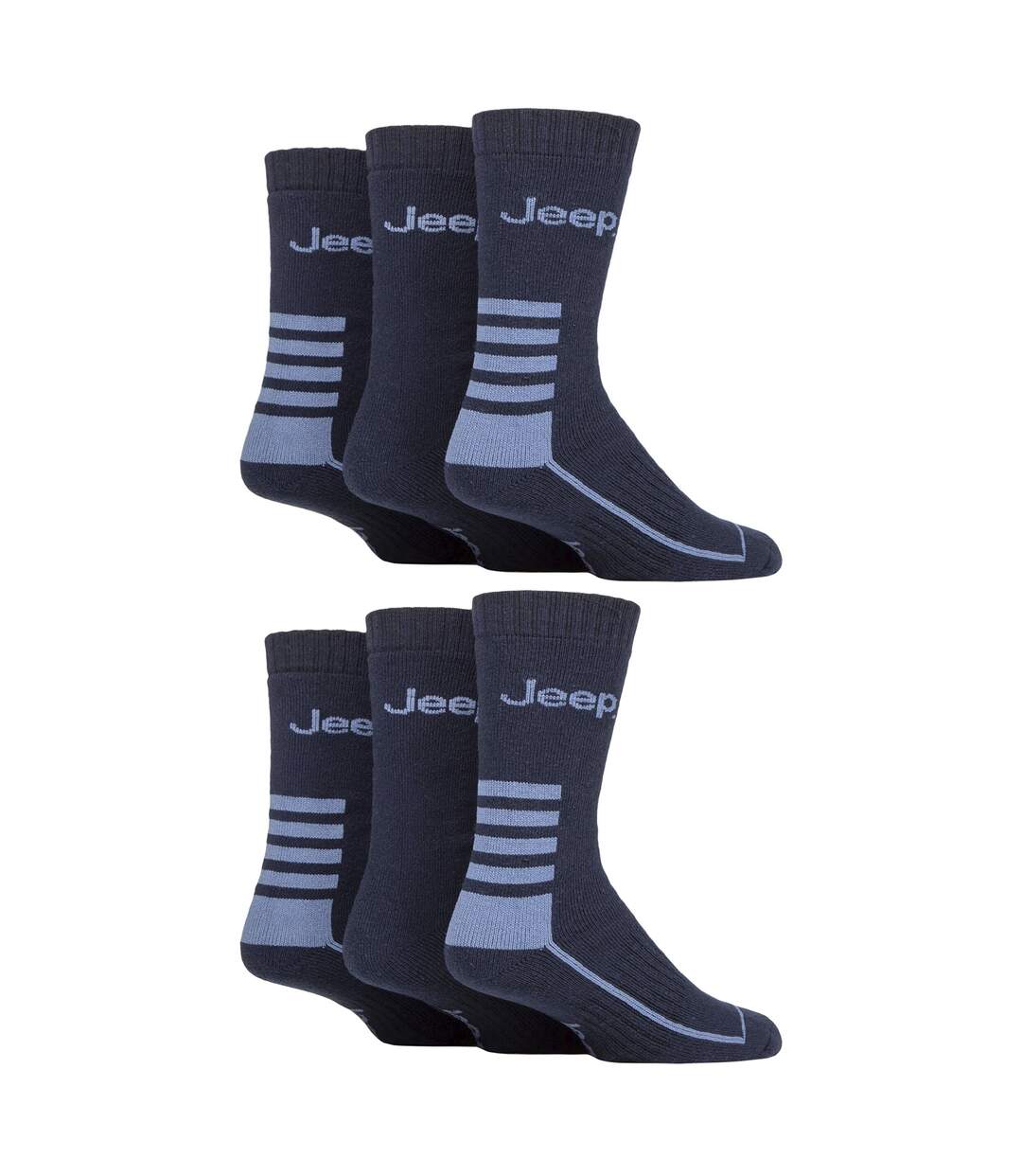 Paquet de 6 chaussettes de randonnée respirantes de marche pour hommes-3