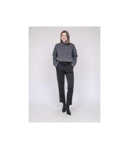Pantalon droit détails strass ESMENA - Dona X Lisa