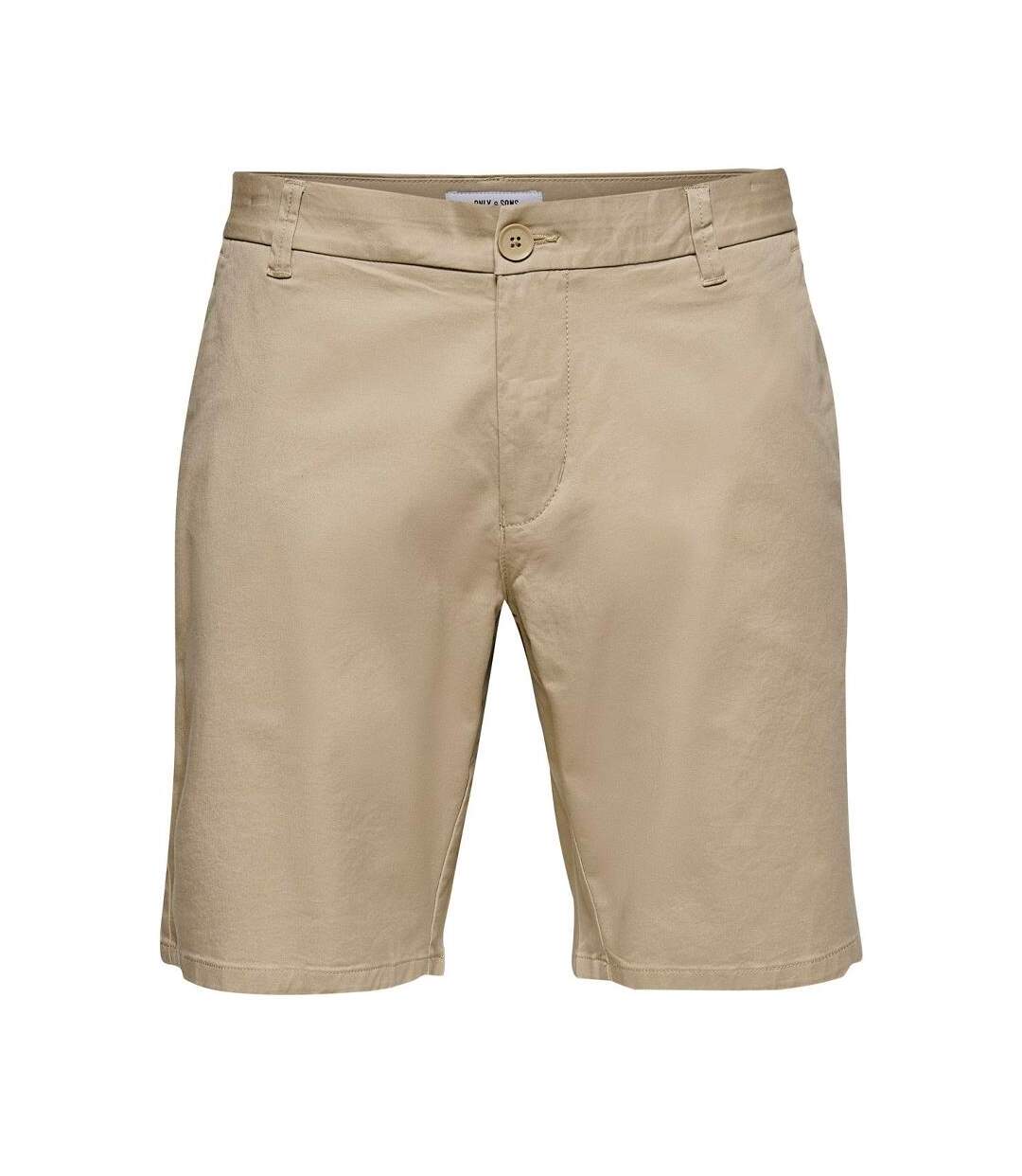 Short Chino Beige Homme ONLY & SONS 22018237 - L-1