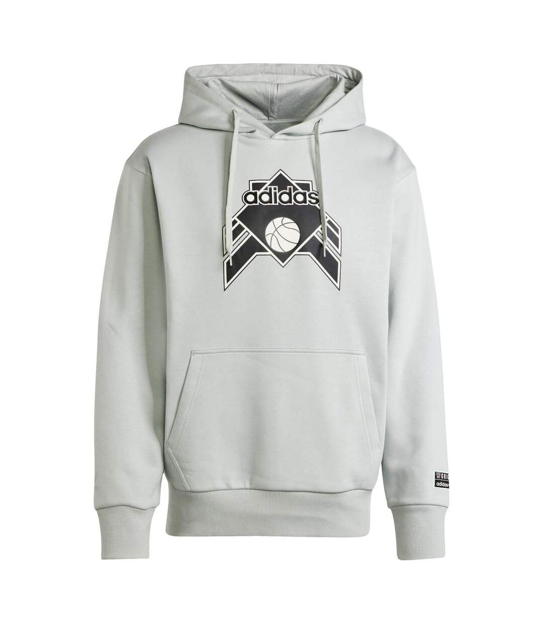 Sweat à capuche homme argenté Adidas-1