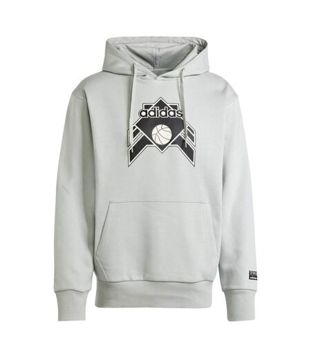 Sweat à capuche homme argenté Adidas