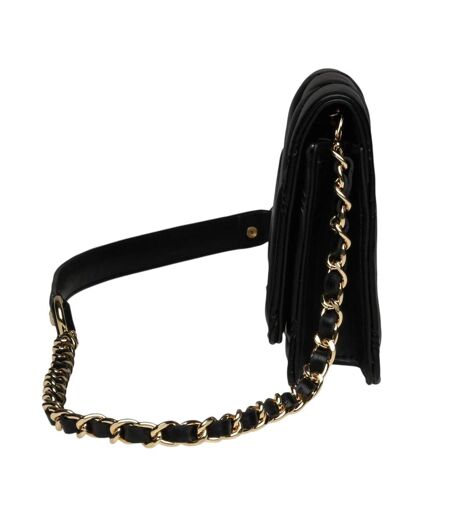 Womens/ladies Bendue Crossbody Bag One Size Black Gold Steve Madden