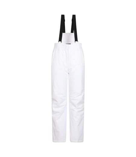 Womens/ladies moon slim leg ski trousers white Mountain Warehouse