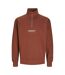 Mens Originals Studio Half Zip Sweatshirt Brandy Jack And Jones-2