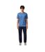 Mens Orange Premium Cotton T-shirt Blue Boss-1