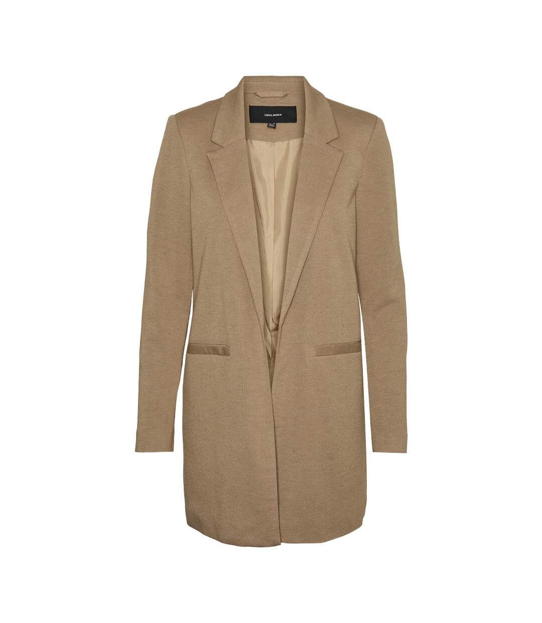 Blazer camel femme vero moda verina - 34-3