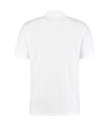 Polo klassic homme blanc Kustom Kit