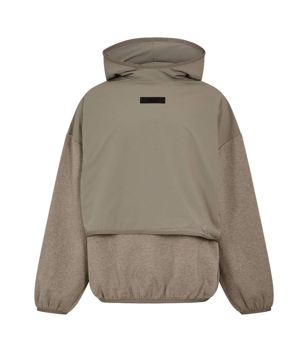 Sweat À Capuche Motif/style Superposé Homme Gris Gris Chiné Fear Of God Essentials-1
