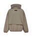 Sweat À Capuche Motif/style Superposé Homme Gris Gris Chiné Fear Of God Essentials-1