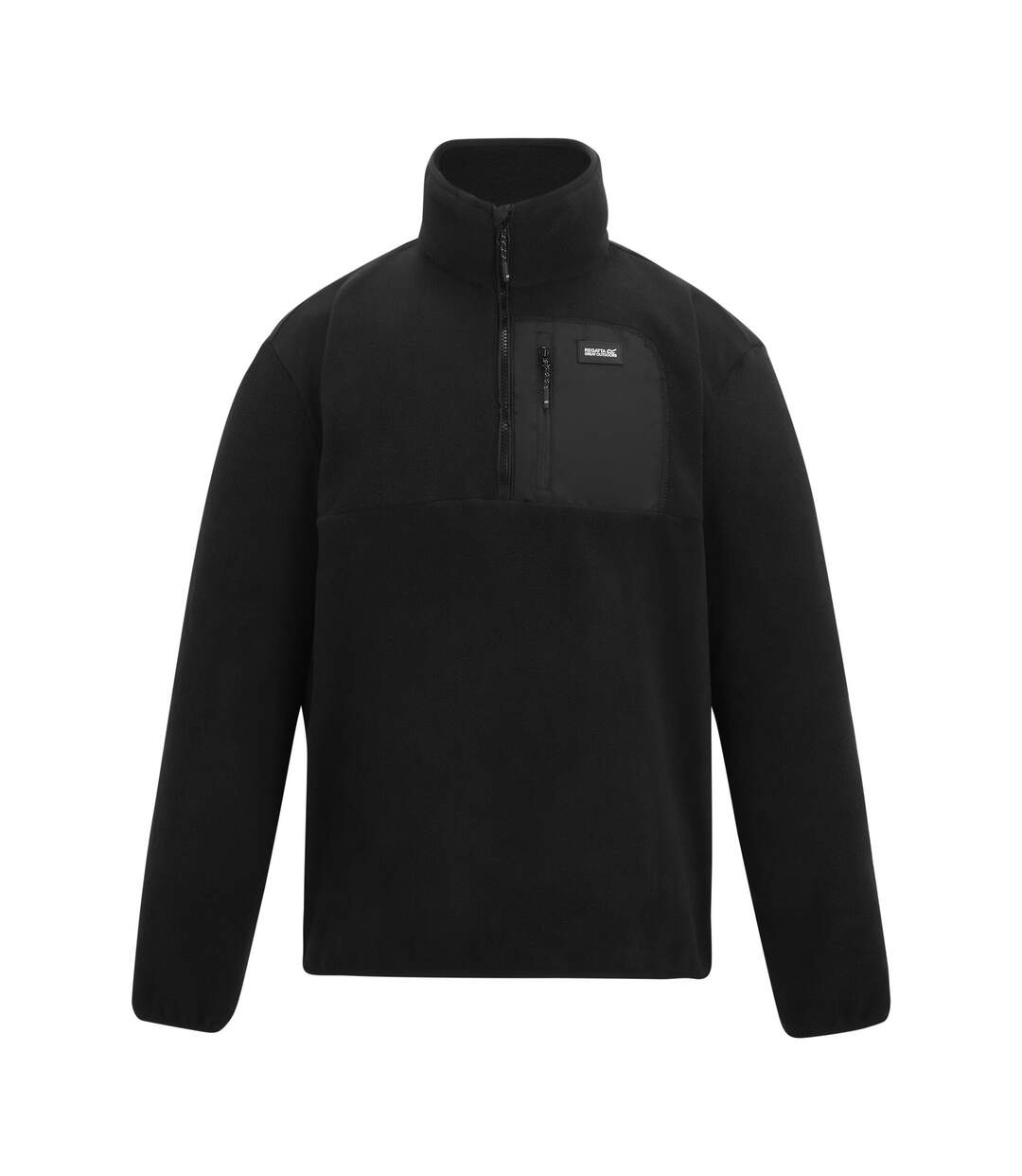 Mens Frankie Quarter Zip Fleece Black Regatta-2