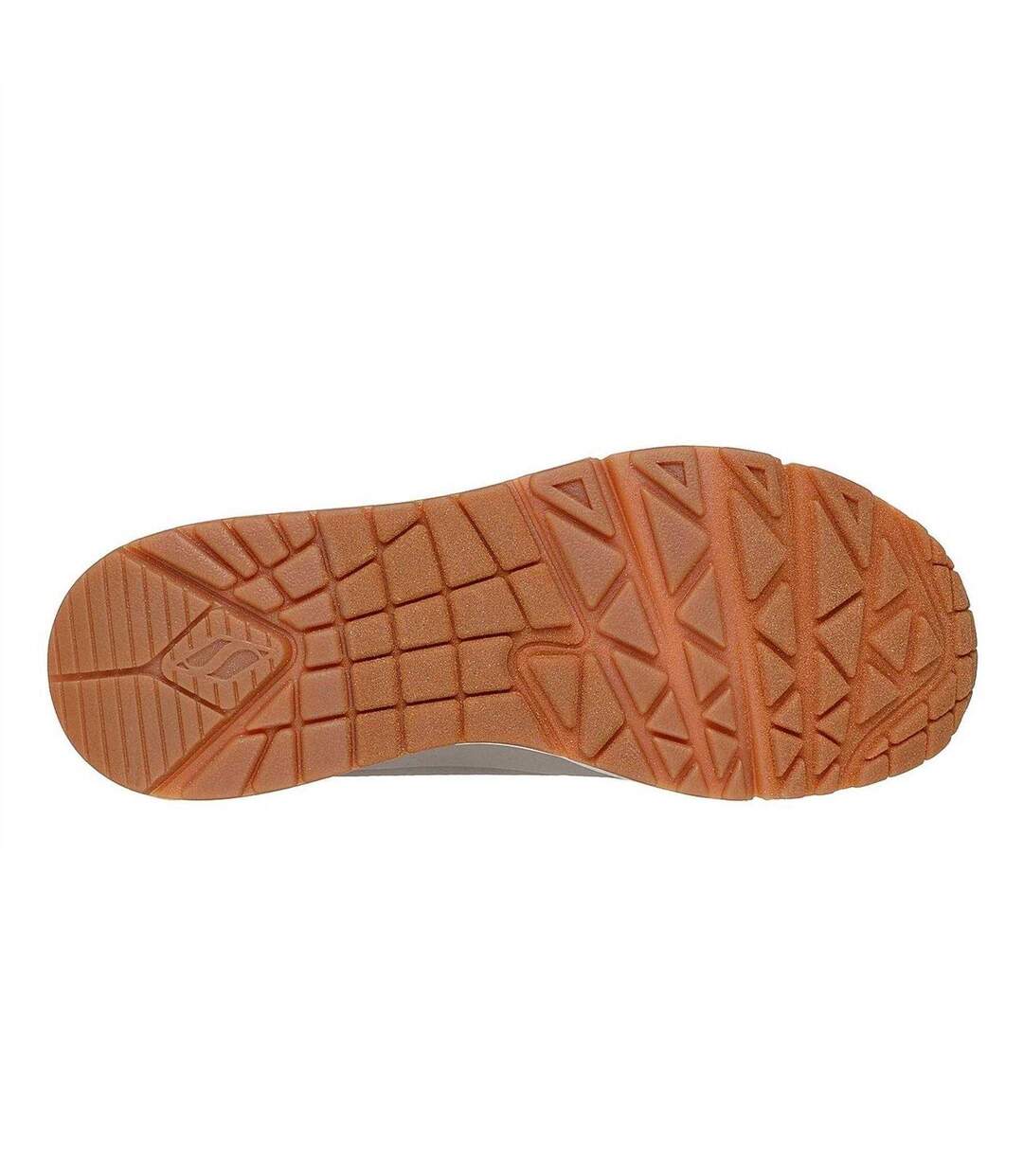 Baskets Uno Stand On Air Femme Beige Skechers-4